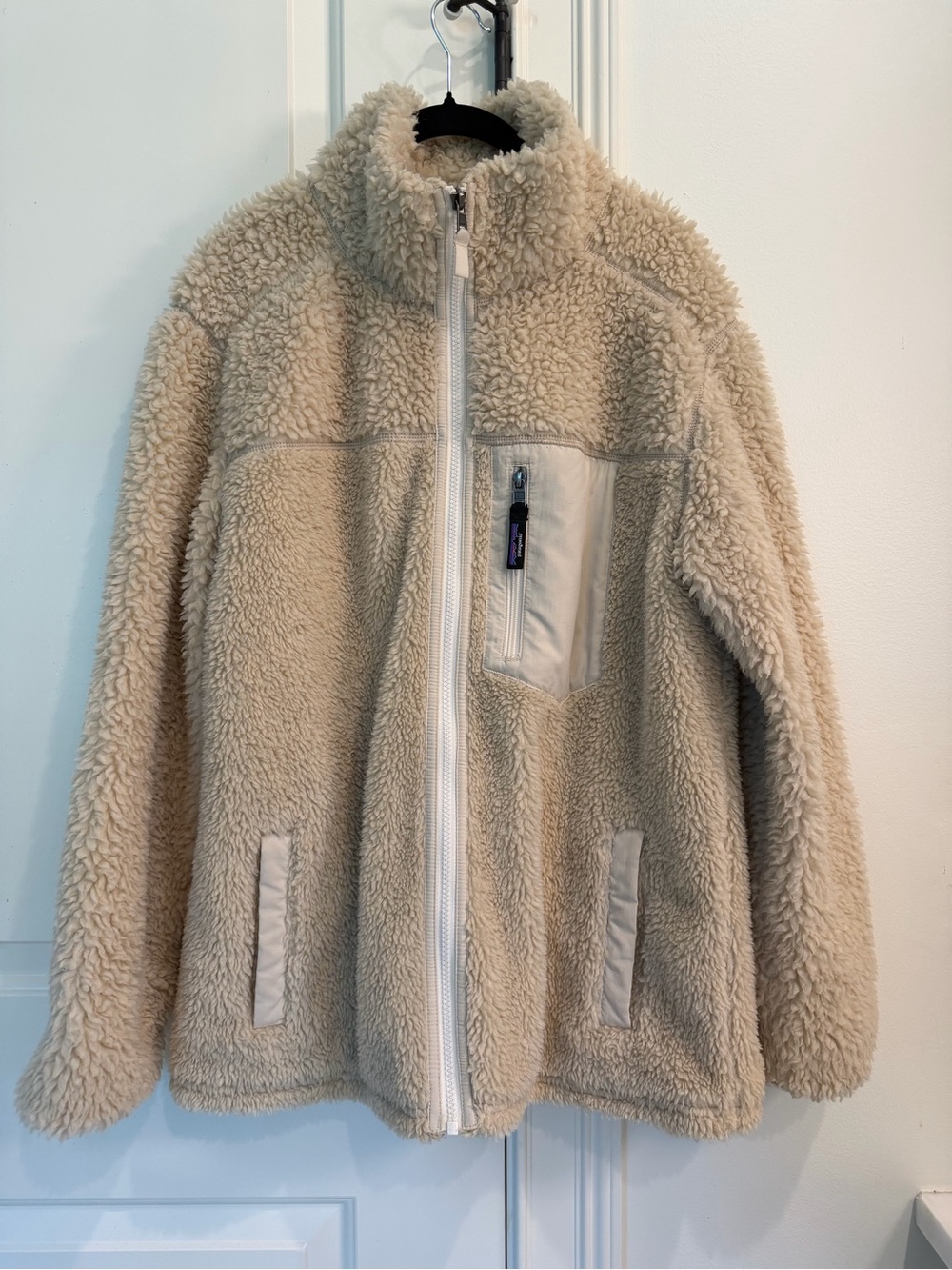 Patagonia Kids Cream Sherpa Puffer Jacket